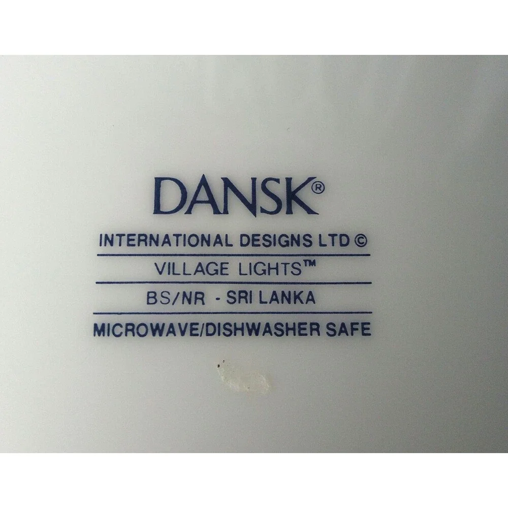 VINTAGE DANSK VILLAGE LIGHTS DINNER SET FOR 4